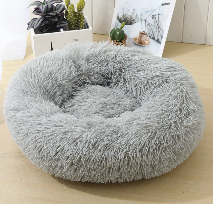 Bjaf Donut Dog Bed in Light Grey